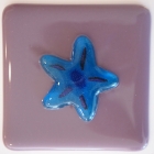 Blue Starfishl accent Tile - SOLD