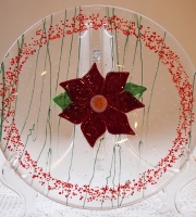 Chrismas Pointsetta plate