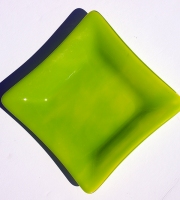 Spring Green Opalescent Square plate