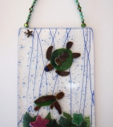 Beaded hanging turtles