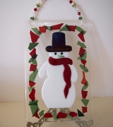 Hanging snowman panel